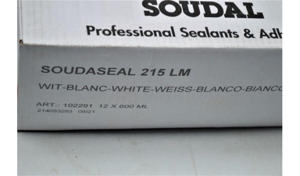 doos inhoudende 12 tubes a 600ml gevelkit SOUDALSEAL 215LM